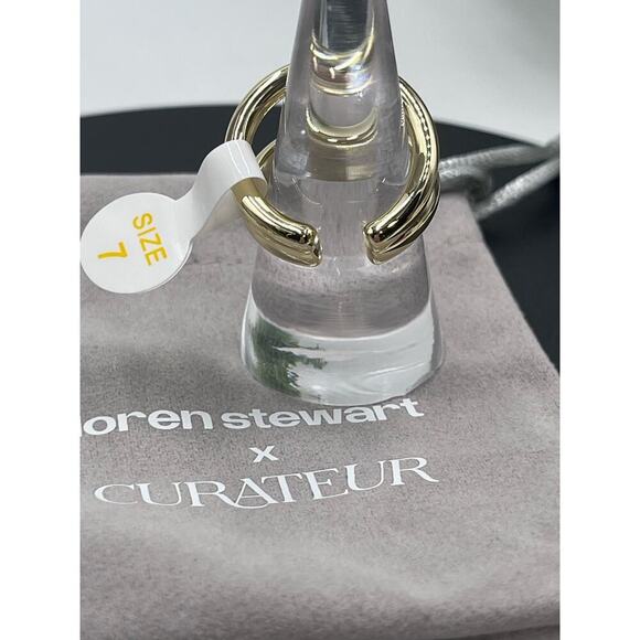 Loren Stewart x Curateur Le Deux Archival Collection Open Band Ring Sz 7 new - Picture 3 of 10